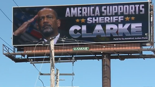'America Supports Sheriff Clarke' Billboard Is the Horrifying <i>Us</i> Follow-Up Nobody Asked For